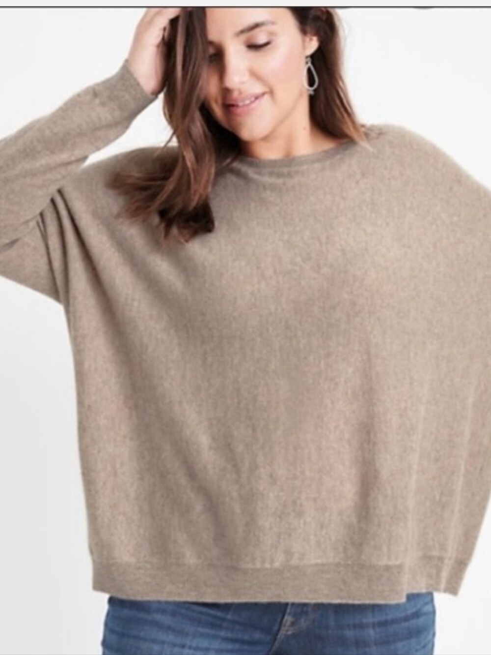 Ryllace Womwns Plus Size Brooklyn Cashmere Sweater Size 1XL $198